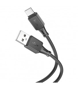 Кабель Hoco X101 Silicone, Type-C-USB, 3А, длина 1м, Black, BOX
