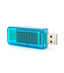 USB тестер Charger Doctor напруги (3-7.5V) та струму (0-2.5A) Blue
