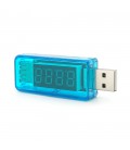 USB тестер Charger Doctor напруги (3-7.5V) та струму (0-2.5A) Blue