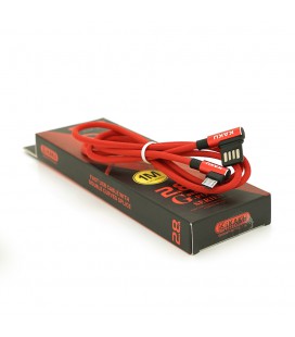 Кабель iKAKU KSC-028 JINDIAN charging data cable for micro, Red, длина 1м, 2.4A, BOX