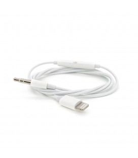 Кабель-переходник MH021 Jack 3.5mm(M) &gt, Lighting(M), 1м, White, Box