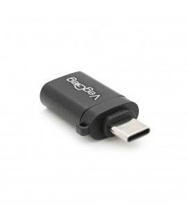 Перехідник VEGGIEG V-S101 USB3.0(AF) OTG  Type-C(M), Black, Пакет