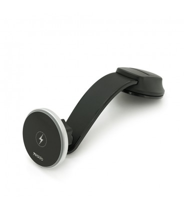 Автотримач Yesido C292+ Wireless Charging 15W, кріплення на торпеду, магніт, Black, Box