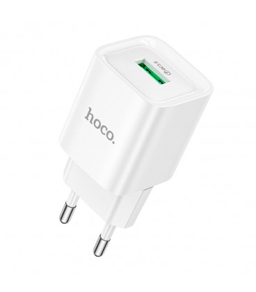 СЗУ 110-240V HOCO C145A 1xUSB, 18W, White, Blister