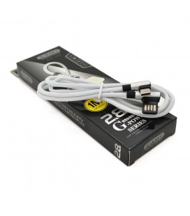 Кабель iKAKU KSC-028 JINDIAN charging data cable forType-C, Silver, довжина 1м, 2.4A, BOX