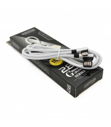 Кабель iKAKU KSC-028 JINDIAN charging data cable forType-C, Silver, довжина 1м, 2.4A, BOX