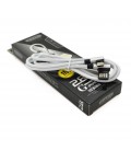 Кабель iKAKU KSC-028 JINDIAN charging data cable forType-C, Silver, довжина 1м, 2.4A, BOX