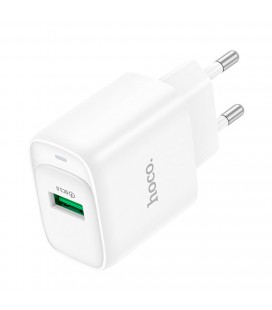 СЗУ 110-240V HOCO C140A 1xUSB, 18W, White, Blister