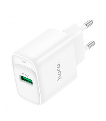 СЗУ 110-240V HOCO C140A 1xUSB, 18W, White, Blister