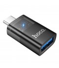Перехідник HOCO UA36B USB3.0(F)  Type-C(M), Black, Box