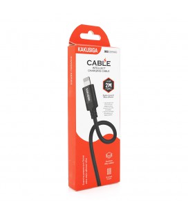 Кабель iKAKU KSC-698 XIANGSU Smart fast charging data cable for iphone, Black, длина 2м, BOX