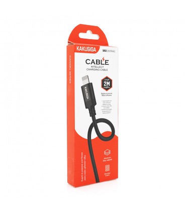 Кабель iKAKU KSC-698 XIANGSU Smart fast charging data cable for iphone, Black, довжина 2м, BOX