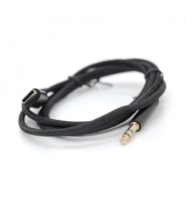 Переходник Type-C(M) &gt, Jack 3.5mm(M), 1м, Black, OEM