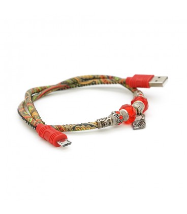 Кабель iKAKU POTALA series for micro, Red, довжина 0.5м, 2.4A, BOX