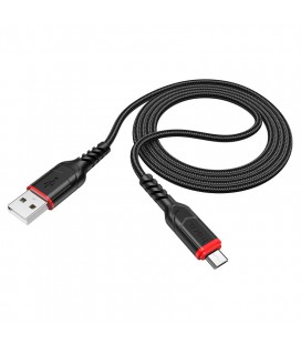 Кабель Hoco X59, Micro-USB, 2.4A, Black, длина 1м, BOX