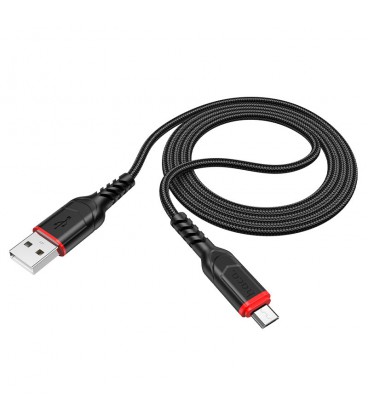 Кабель Hoco X59, Micro-USB, 2.4A, Black, довжина 1м, BOX