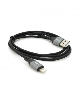 Кабель Hoco X86, Lightning-USB, 2.4A, длина 1м, Black, BOX