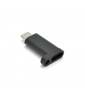 Переходник VEGGIEG TC-102 Type-C(Female) - Micro-USB(Male), Black, Пакет