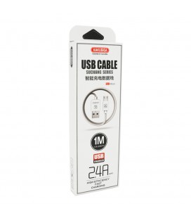 Кабель iKAKU KSC-060 SUCHANG charging data cable series for micro, White, довжина 1м, 2,4А, BOX