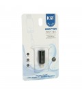 Перехідник KIN KY-198 Lighting(M)  Jack 3.5mm(F), Black, Box