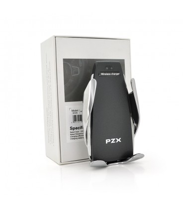 Бездротовий зарядний пристрій для автомобіля PZX WX05, Black, Box