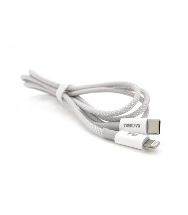 Кабель iKAKU KSC-723 GAOFEI PD20W smart fast charging cable (Type-C to Lightning), Silver, довжина 1м, BOX