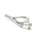 Кабель iKAKU KSC-723 GAOFEI PD20W smart fast charging cable (Type-C to Lightning), Silver, довжина 1м, BOX
