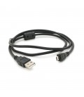 Кабель USB 2.0 (AM / Місго 5 pin) 1,0м, 1 ферит чорний, ОЕМ, Q500