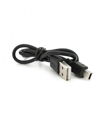 Кабель USB 2.0 (AM / Mini 5 pin) 0.4м, чорний