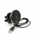Автотримач Yesido C131+ Wireless Charging 15W, кріплення на решітку, магніт, Black, Box