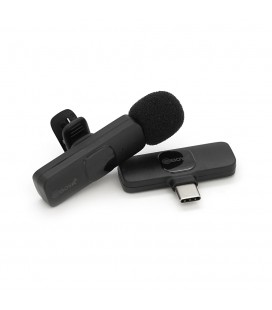 Петличный беспроводной микрофон BOYA BY-MW3, разъем Type-C, встроенный аккумулятор 80 mAh, Black, Box