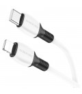 Кабель Borofone BX84, Type-C-Lighting, 3A, 20W, довжина 1м, White, BOX