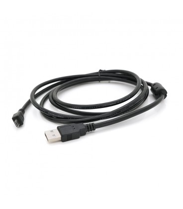 Кабель USB 2.0 (AM/Miсro 5 pin) 1,8 м, чорний, Пакет Q250