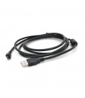 Кабель USB 2.0 (AM/Miсro 5 pin) 1,8 м, чорний, Пакет Q250