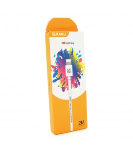 Кабель iKAKU KSC-332 YOUCHUANG charging data cable series for iphone, White, длина 2м, 2,4А, BOX