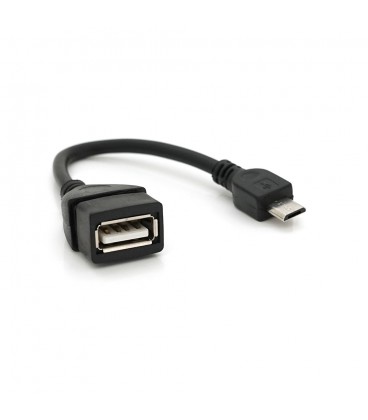Кабель USB 2.0 AF/Micro-B OTG, 0.1m