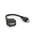 Кабель USB 2.0 AF/Micro-B OTG, 0.1m