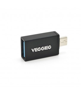 Перехідник VEGGIEG V-OT01 USB2.0(AF) OTG  microUSB(M), Black, Пакет