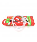 Кабель Hoco X82 silicone, C-Type C, 3A, White, довжина 1м, BOX