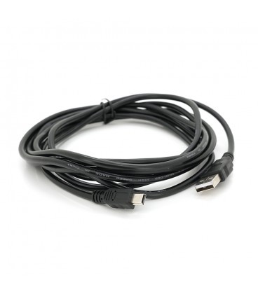 Кабель USB 2.0 (AM/Mini 5 pin) 3,0 м, чорний