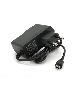 Зарядний пристрій Merlion 220V-mini USB, 5V 1A Black, Box