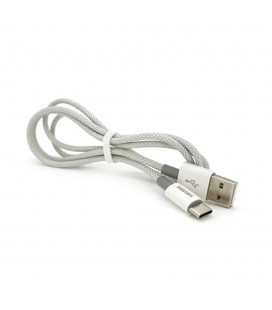 Кабель iKAKU KSC-723 GAOFEI smart charging cable for Type-C, Gray, довжина 1м, 2.4A, BOX