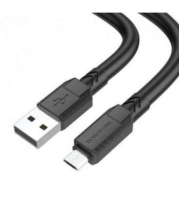 Кабель Borofone BX81, USB-Micro, 2.4A, длина 1м, Black, BOX