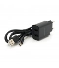 Набір BOROFONE BA53A СЗУ 2xUSB+ кабель Type-C, 2.1A, 1м, Black, Blister-box