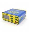 Зарядні станція з цифровою індикацією MECHANIC iCharge 6M , 6*USB-A(1*QC3.0-15W), 220V/40W. 155*115*55mm