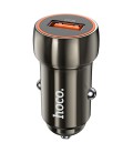 Набір АЗУ 12-24V HOCO Z46 + кабель Type-C, 1xUSB, 18W, кабель 1м, Black, Box