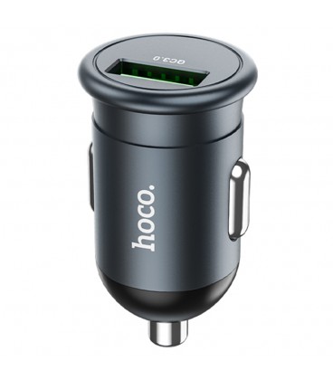 АЗУ 12-24V HOCO Z43, 1xUSB 3.0, 18W, Black, Box