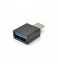 Перехідник USB3.0(AF) OTG  Type-C(M), Black/White, OEM