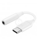 Перехідник Type-C(M)  Jack 3.5mm(F), 5см, White, OEM