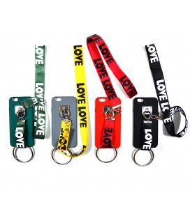 Накладка Love с ремешками iPhone 7/8 gray